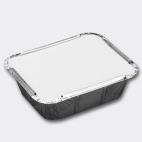 784784  834267910 Aluminiumsform m/lokk rektangulær 450ml (pakke med 50 stk)